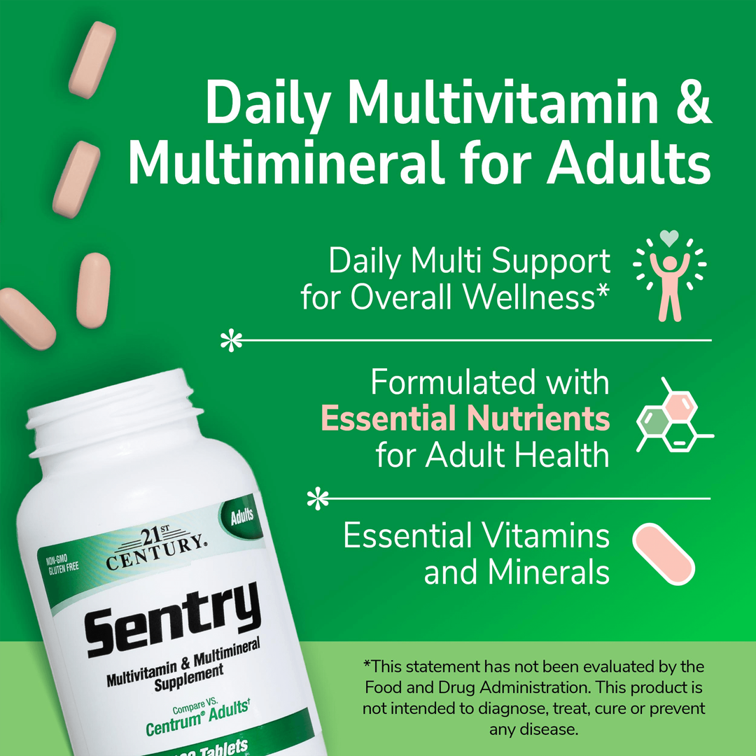 21st Century, Sentry, Adults Multivitamin & Multimineral Supplement, 130 Tablets lifestyle image