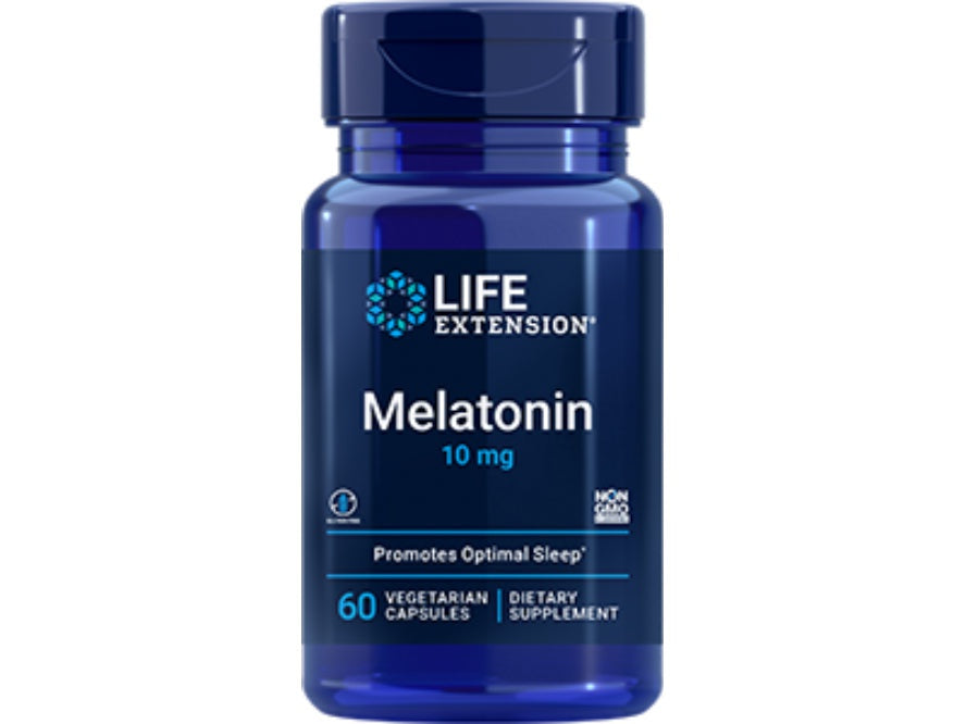 Life Extension, Melatonin 10 mg front packaging view