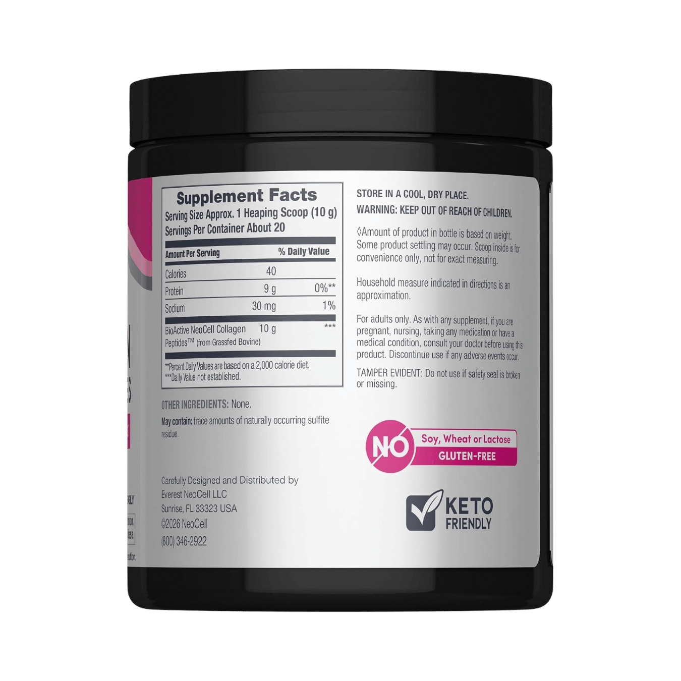 NeoCell, Grassfed Collagen Peptides, Unflavored, 7 oz (200 g)