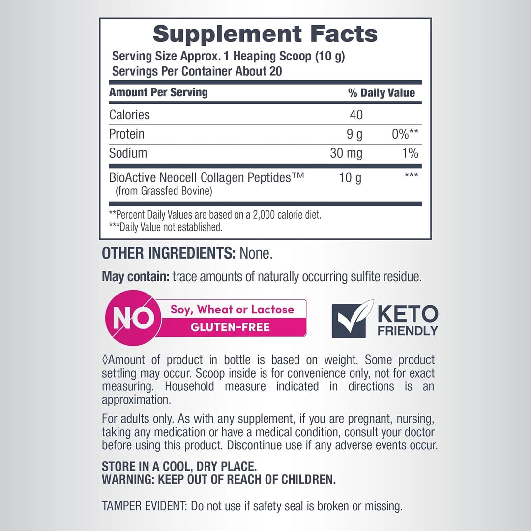 NeoCell, Grassfed Collagen Peptides, Unflavored, 7 oz (200 g)