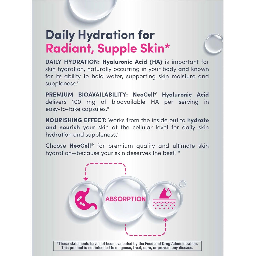 NeoCell, Hyaluronic Acid, 60 Capsules (50 mg per Capsule)