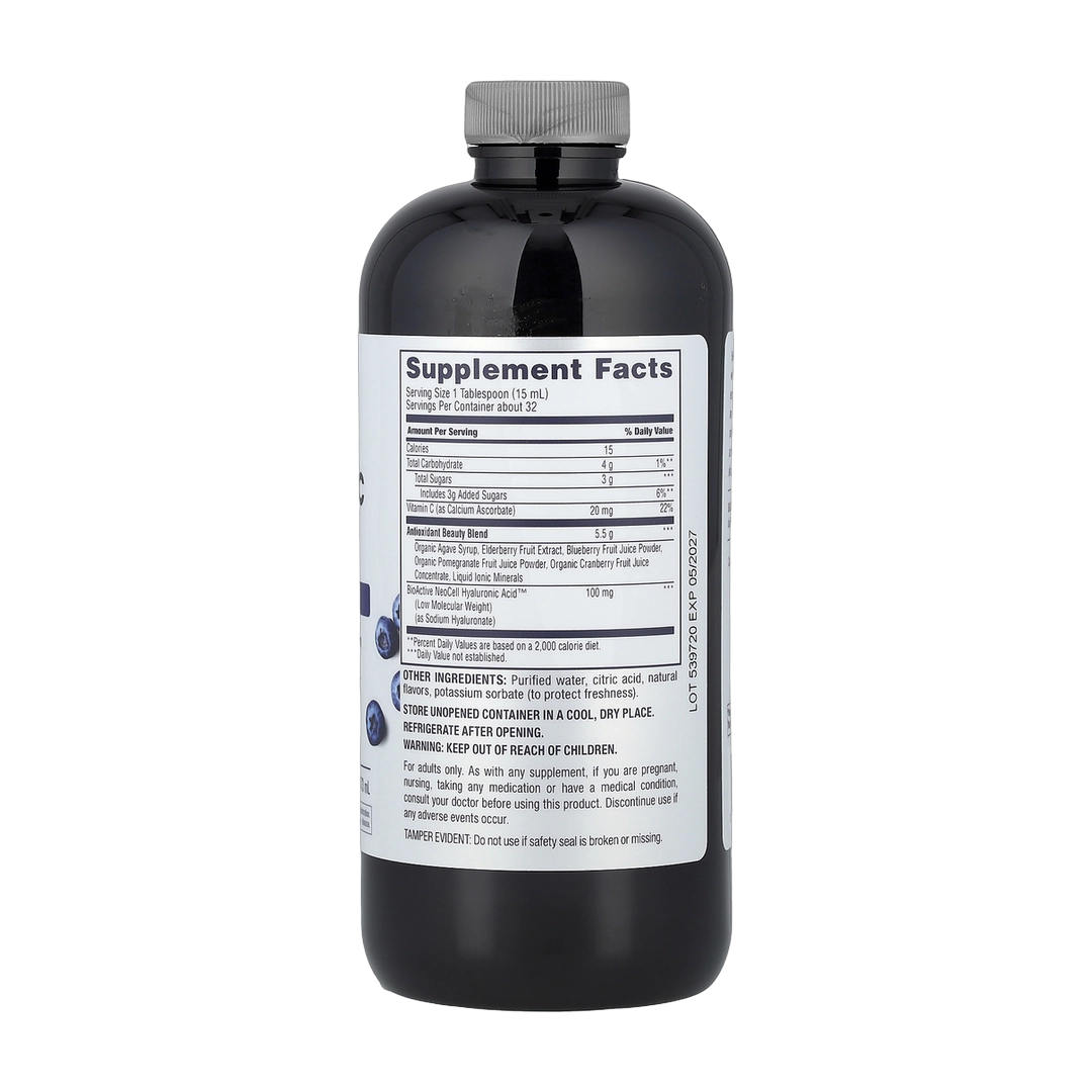 NeoCell, Liquid Hyaluronic Acid + Vitamin C, Delicious Blueberry, 16 fl oz (473 ml)
