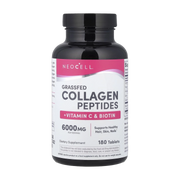 NeoCell, Grassfed Collagen Peptides + Vitamin C & Biotin, 180 Tablets