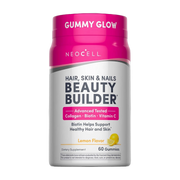 NeoCell, Hair, Skin & Nails Beauty Builder Gummies, Lemon, 60 Gummies