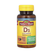 Nature Made, Fast Dissolve D3, Mixed Berry, 125 mcg (5,000 IU), 70 Tablets front packaging view