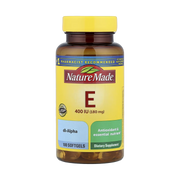 Nature Made, Vitamin E, 180 mg (400 IU), 100 Softgels front packaging view