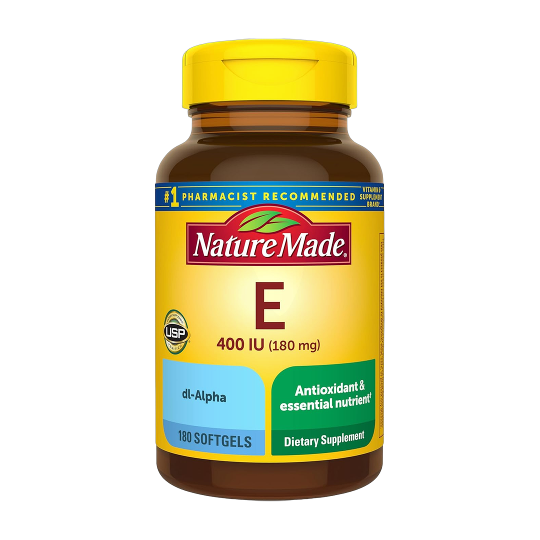 Nature Made, Vitamin E, 180 mg (400 IU), 180 Softgels front packaging view