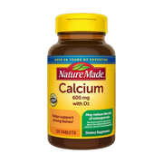 Nature Made, Calcium 600 mg with Vitamin D, 120 Tablets front packaging view