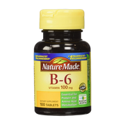 Nature Made, Vitamin B-6, 100 Mg, 100 Tablets front packaging view
