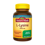 Nature Made, L-Lysine, 1000 mg, 60 Tablets front packaging view