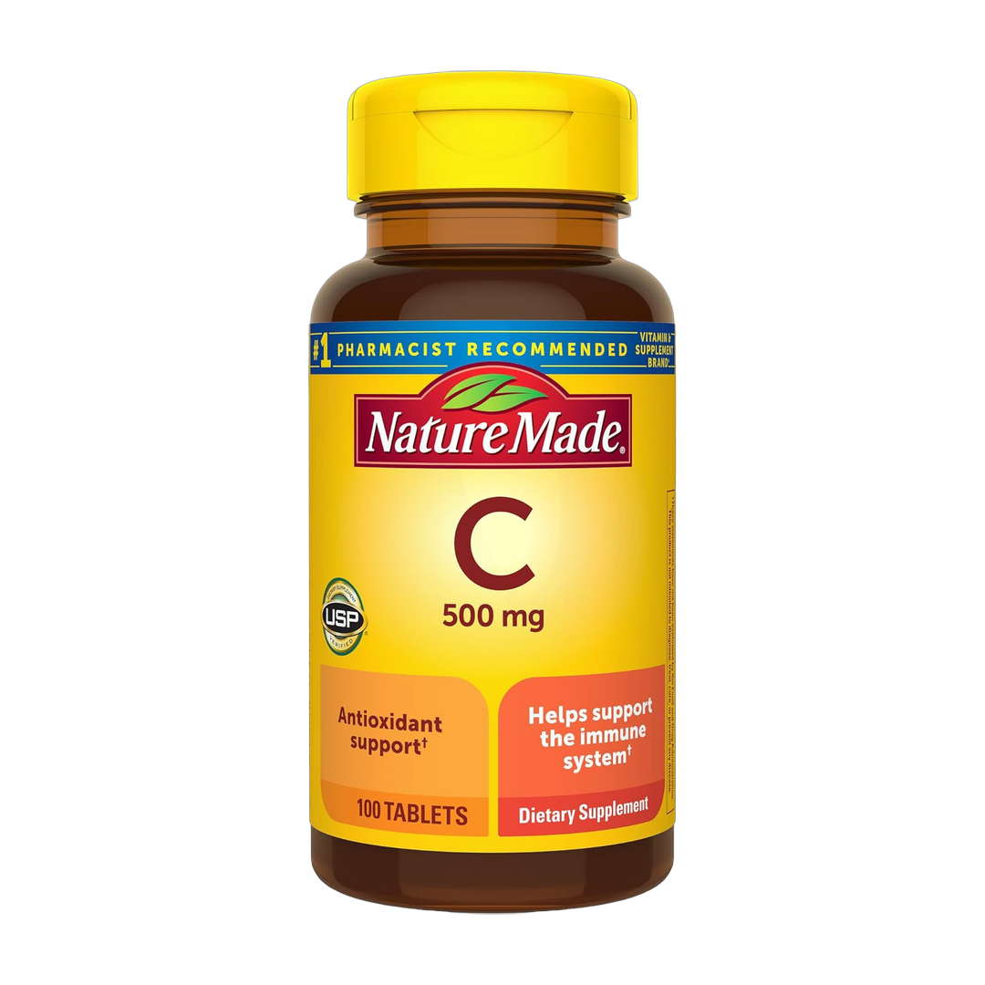 Nature Made, Vitamin C, 500 mg Tablets, 100 Tablets front packaging view