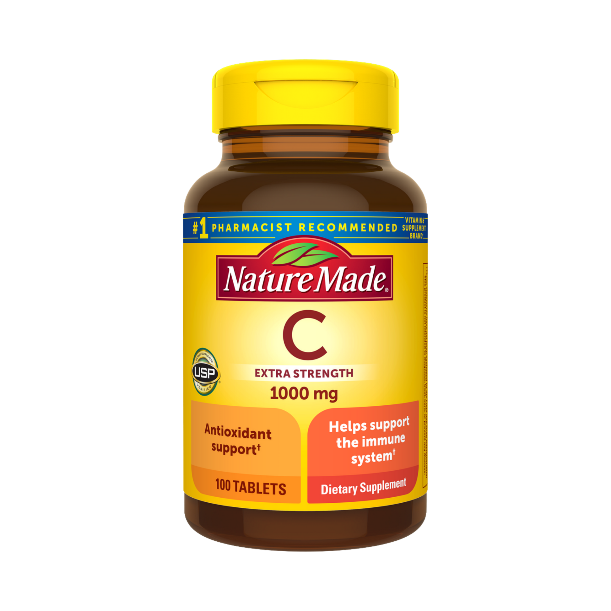 Nature Made, Vitamin C, 1000 mg, 100 Tablets front packaging view