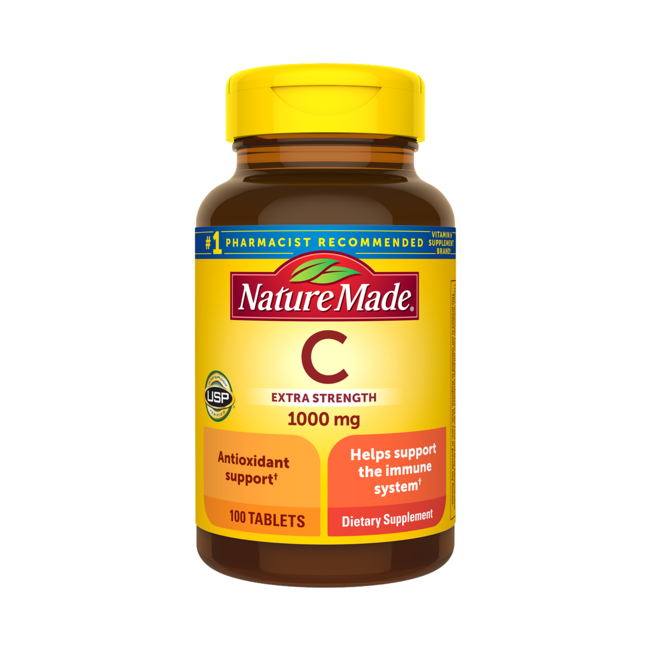 Nature Made, Vitamin C, 1000 mg, 100 Tablets front packaging view