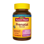 Nature Made, Prenatal Multivitamin with Folic Acid, 90 Tablets front packaging view