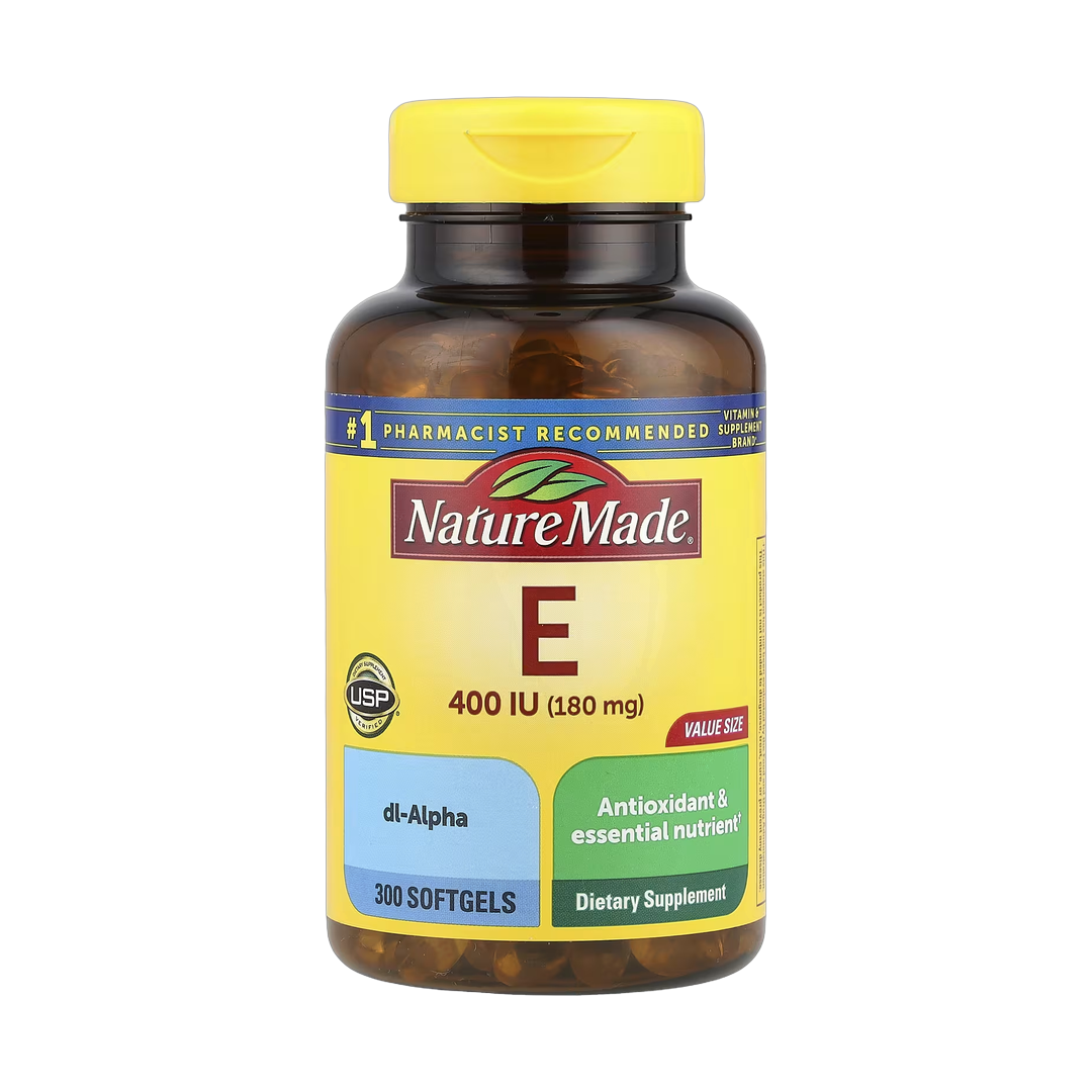 Nature Made, Vitamin E , 180 mg (400 IU), 300 Softgels front packaging view
