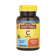 Nature Made, Vitamin C, 500 mg, 60 Softgels front packaging view
