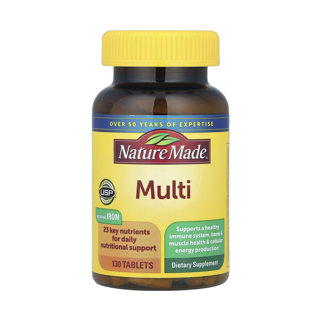Nature Made, Multi with Iron, 130 Tablets front packaging view