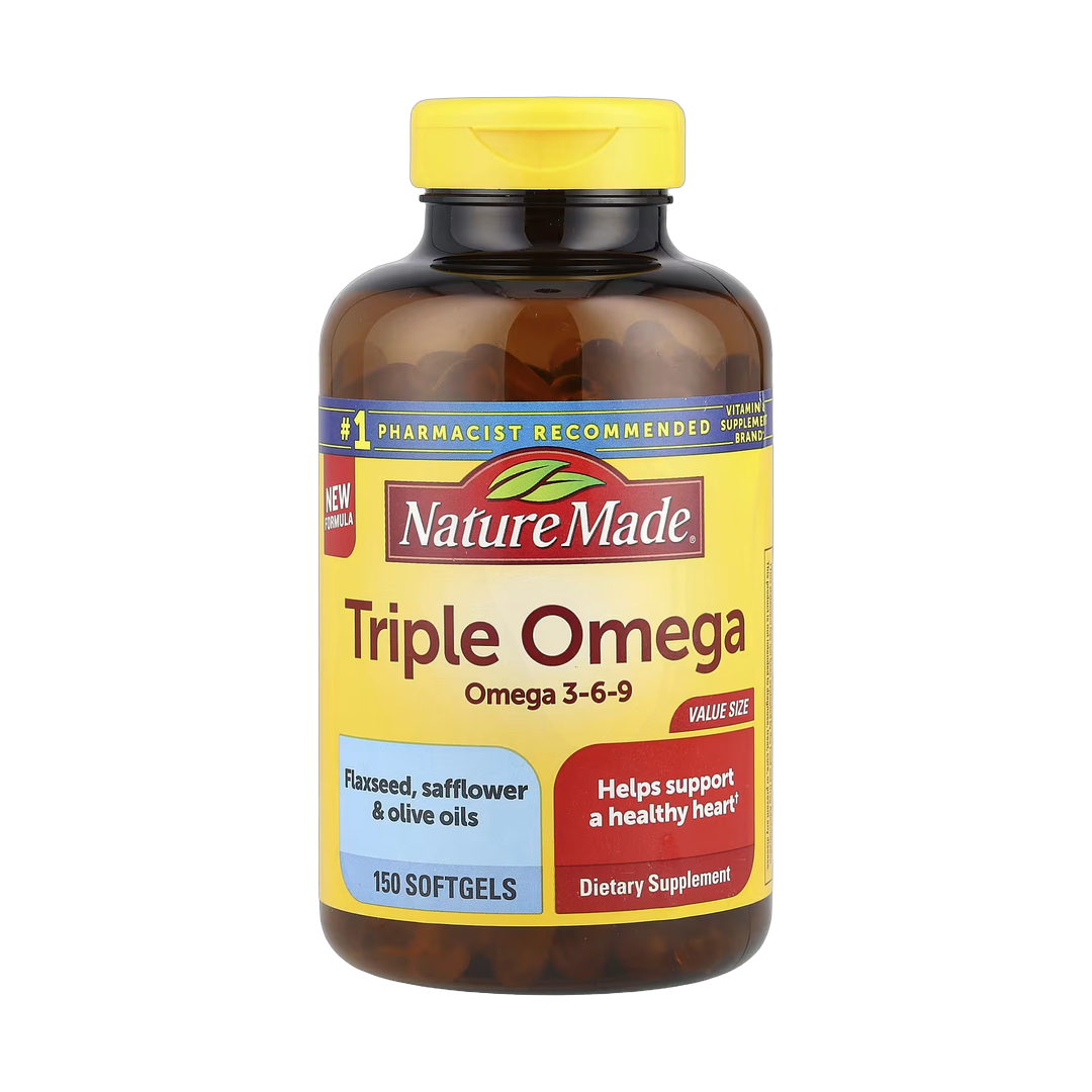 Nature Made, Triple Omega, 150 Softgels front packaging view