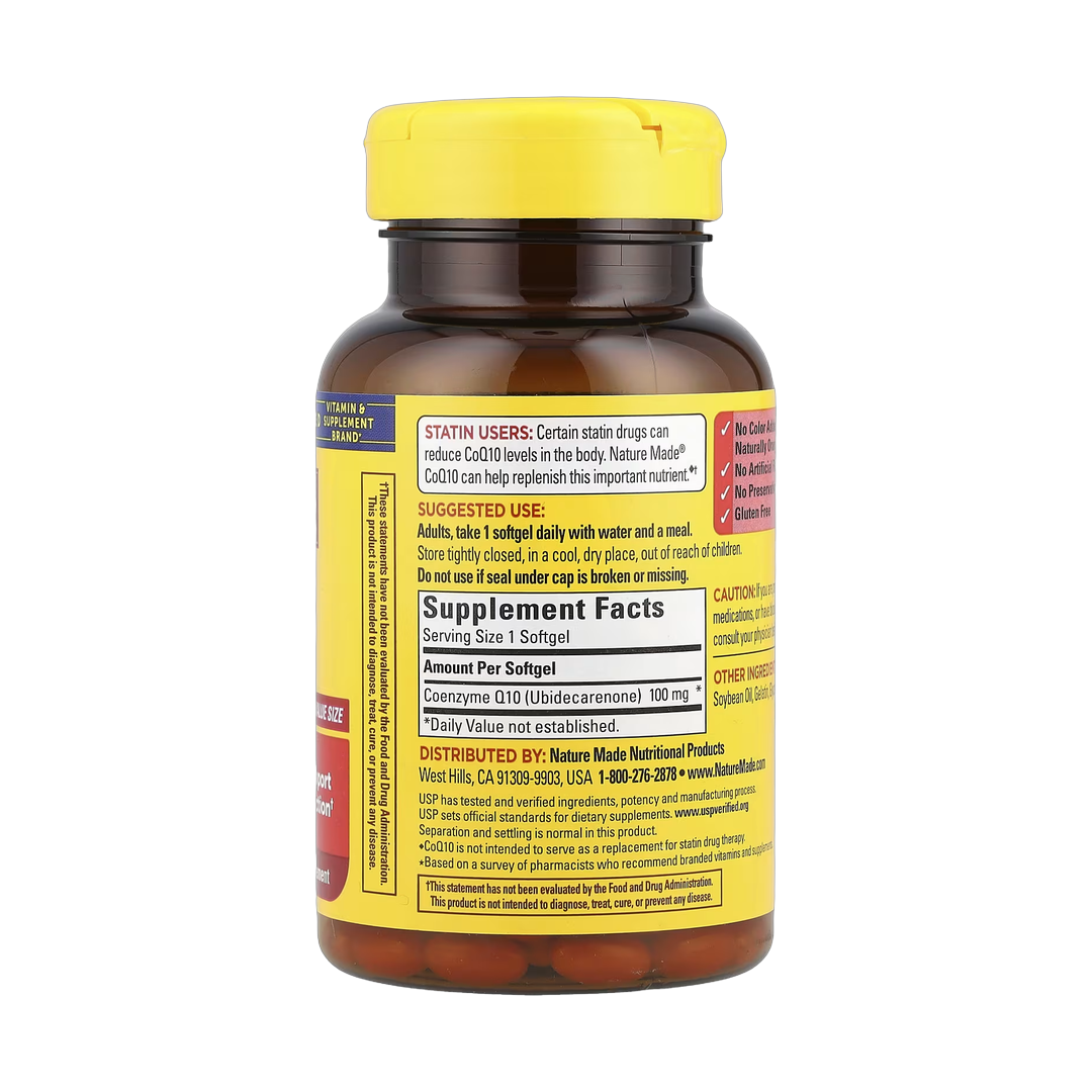 Nature Made, CoQ10, 100 mg, 72 Softgels
