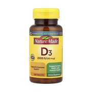 Nature Made, Vitamin D3, 50 mcg (2000 IU), 100 Tablets front packaging view