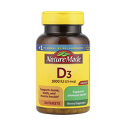 Nature Made, Vitamin D3, 25 mcg (1000 IU), 300 Tablets front packaging view