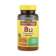 Nature Made, Vitamin B12, 2500 mcg, 60 Tablets front packaging view