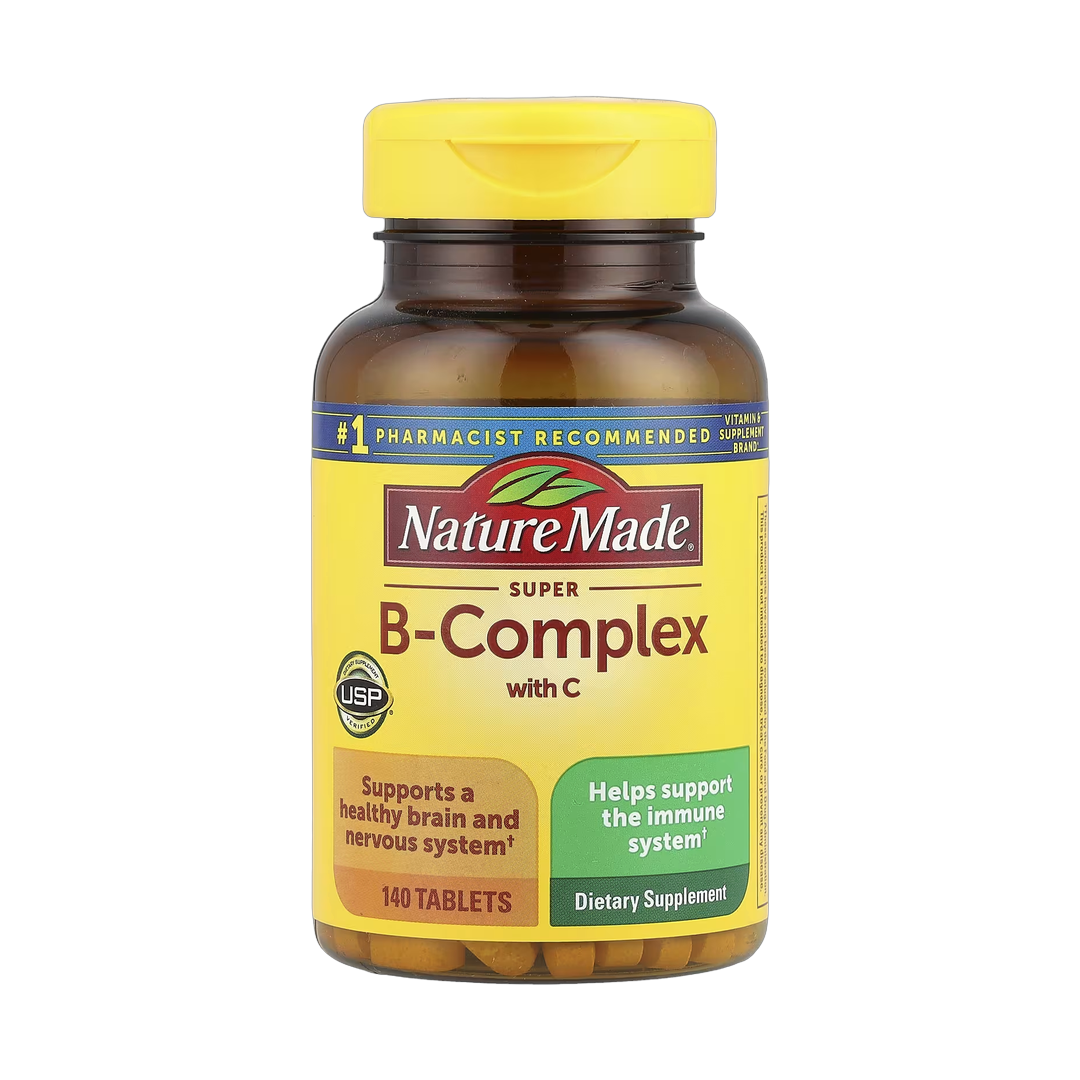 Nature Made, Super B-Complex with Vitamin C, 140 Tablets front packaging view