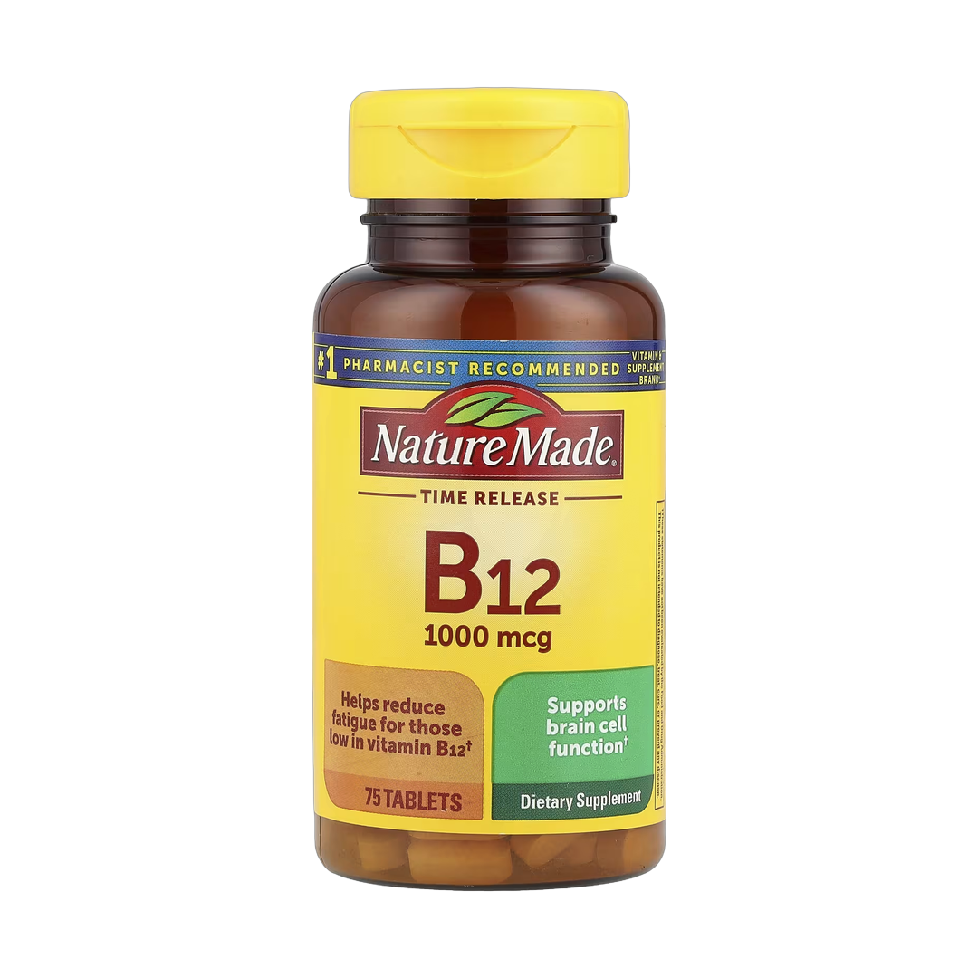 Nature Made, Vitamin B12, Time Release, 75 Tablets front packaging view