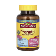 Nature Made, Prenatal Folic Acid + DHA, 90 Softgels front packaging view