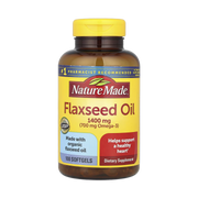 Nature Made, Flaxseed Oil, 100 Softgels front packaging view