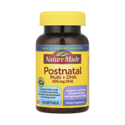 Nature Made, Postnatal Multi + DHA, 60 Softgels front packaging view