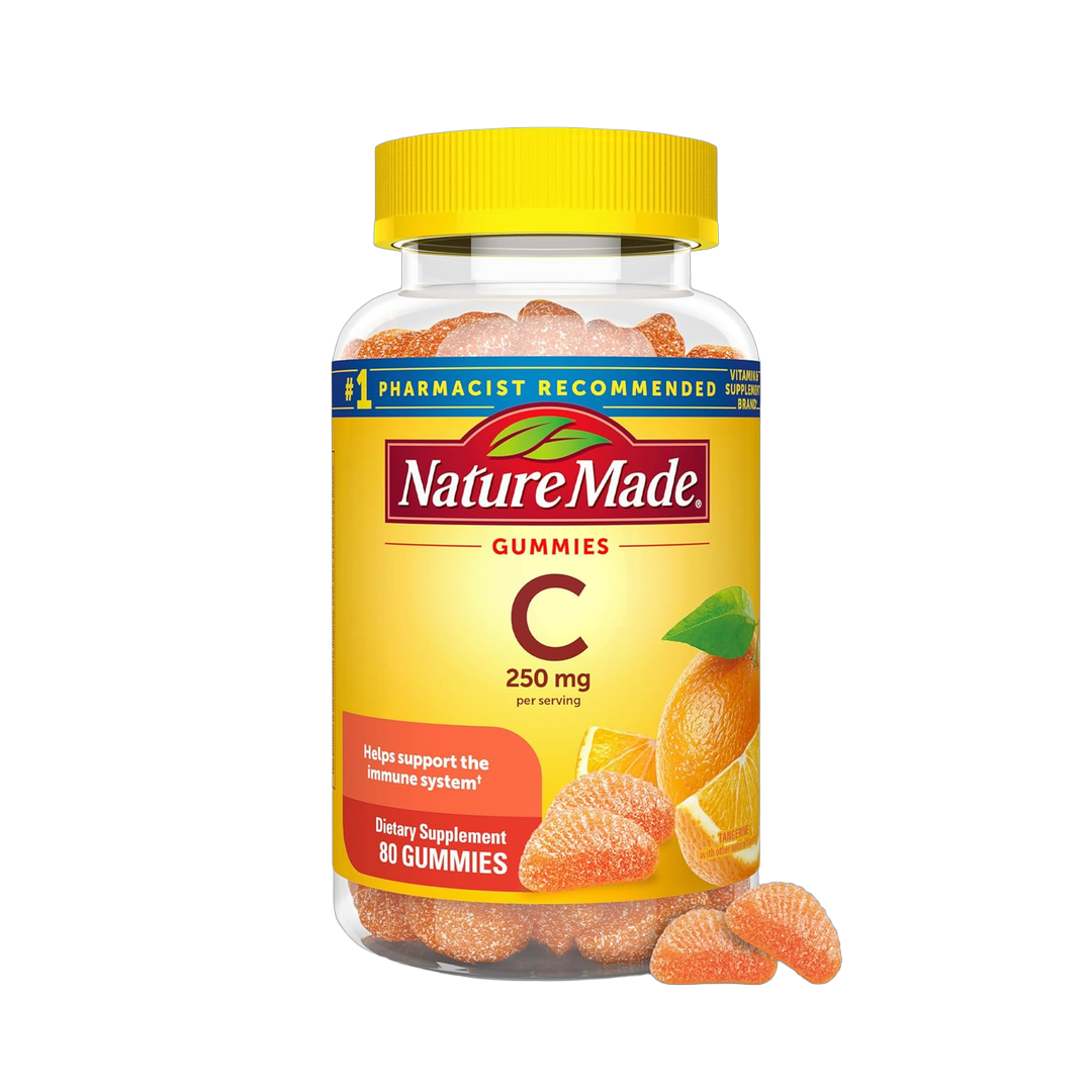 Nature Made, Vitamin C Gummies, Tangerine, 80 Gummies front packaging view