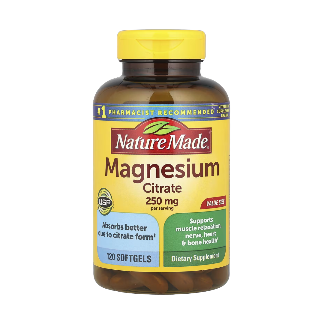 Nature Made, Magnesium Citrate, 120 Softgels front packaging view