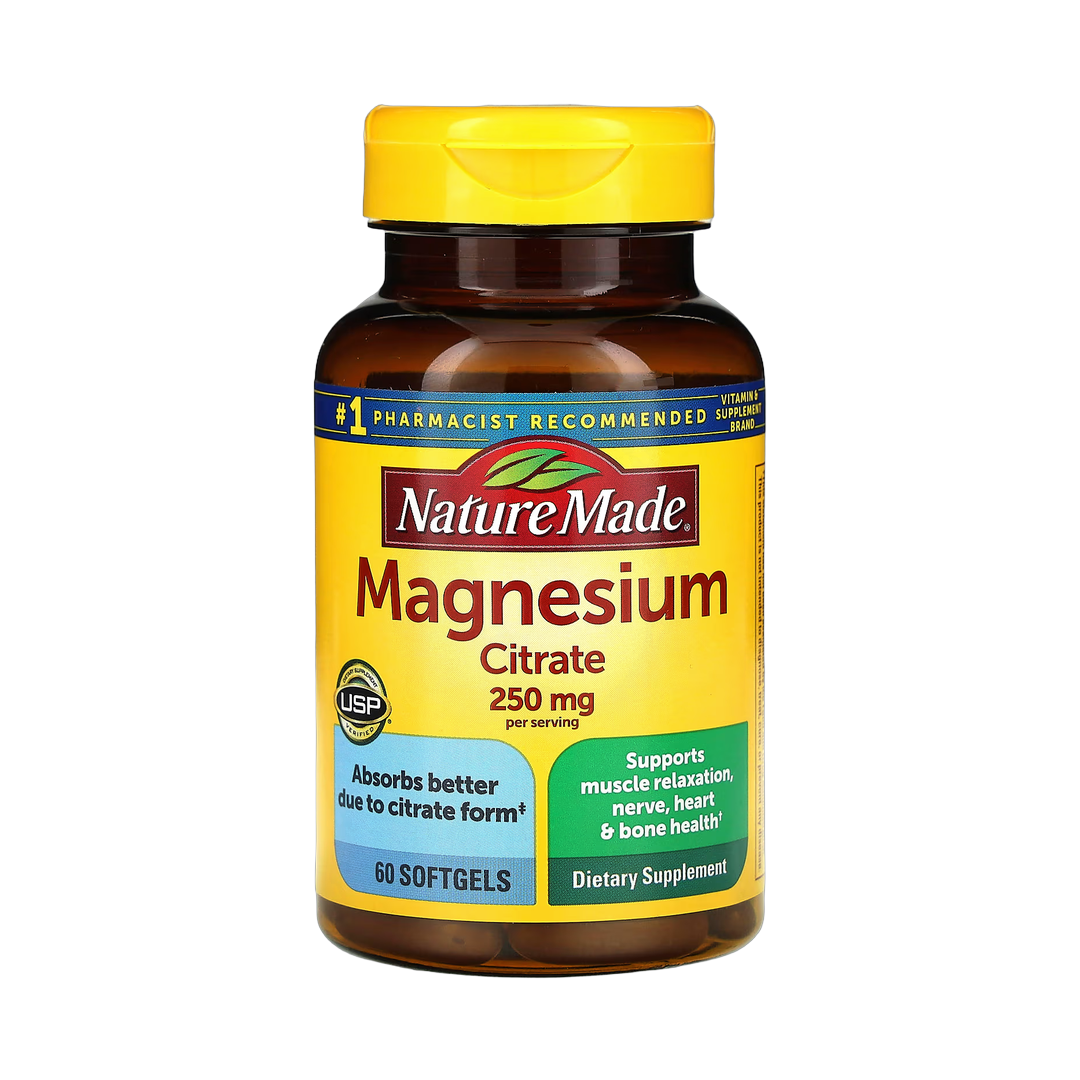 Nature Made, Magnesium Citrate, 60 Softgels front packaging view