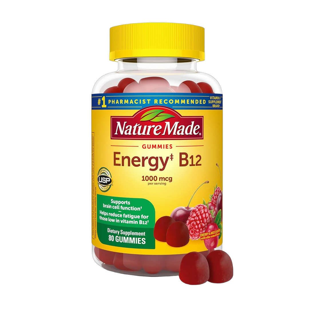 Nature Made, Vitamin B12, 1000 mcg, 80 Gummies front packaging view