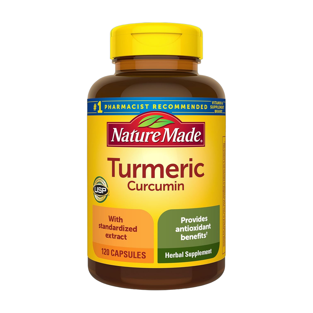 Nature Made, Turmeric Curcumin, 500 mg, 120 Capsules front packaging view