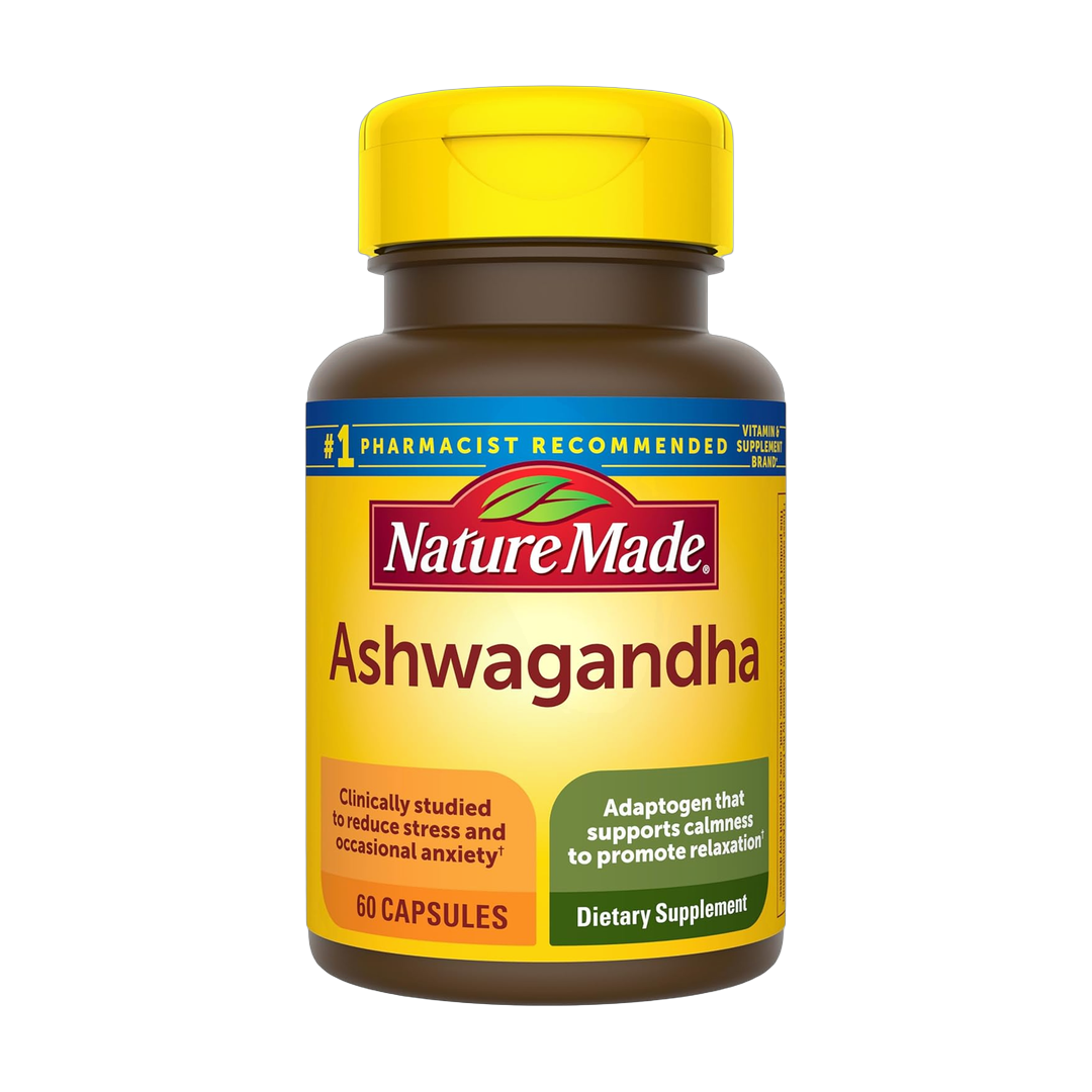 Nature Made, Ashwagandha, 60 Capsules front packaging view