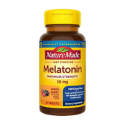 Nature Made, Melatonin, 10 mg Fast Dissolve, 45 Tablets front packaging view