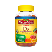 Nature Made, Vitamin D3, 5000 IU, 80 Gummies front packaging view