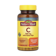 Nature Made, Vitamin C with Rose Hips, 500 mg, 130 Caplets front packaging view