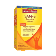 Nature Made, SAM-e Complete, 400 mg, 36 Tablets front packaging view