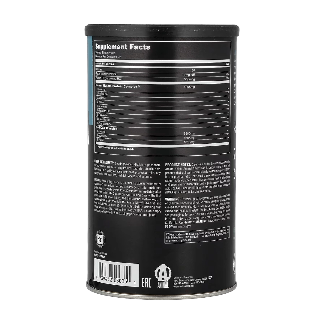 Animal, Nitro® EAA, Complete Spectrum of Essential Amino Acids, 44 Packs