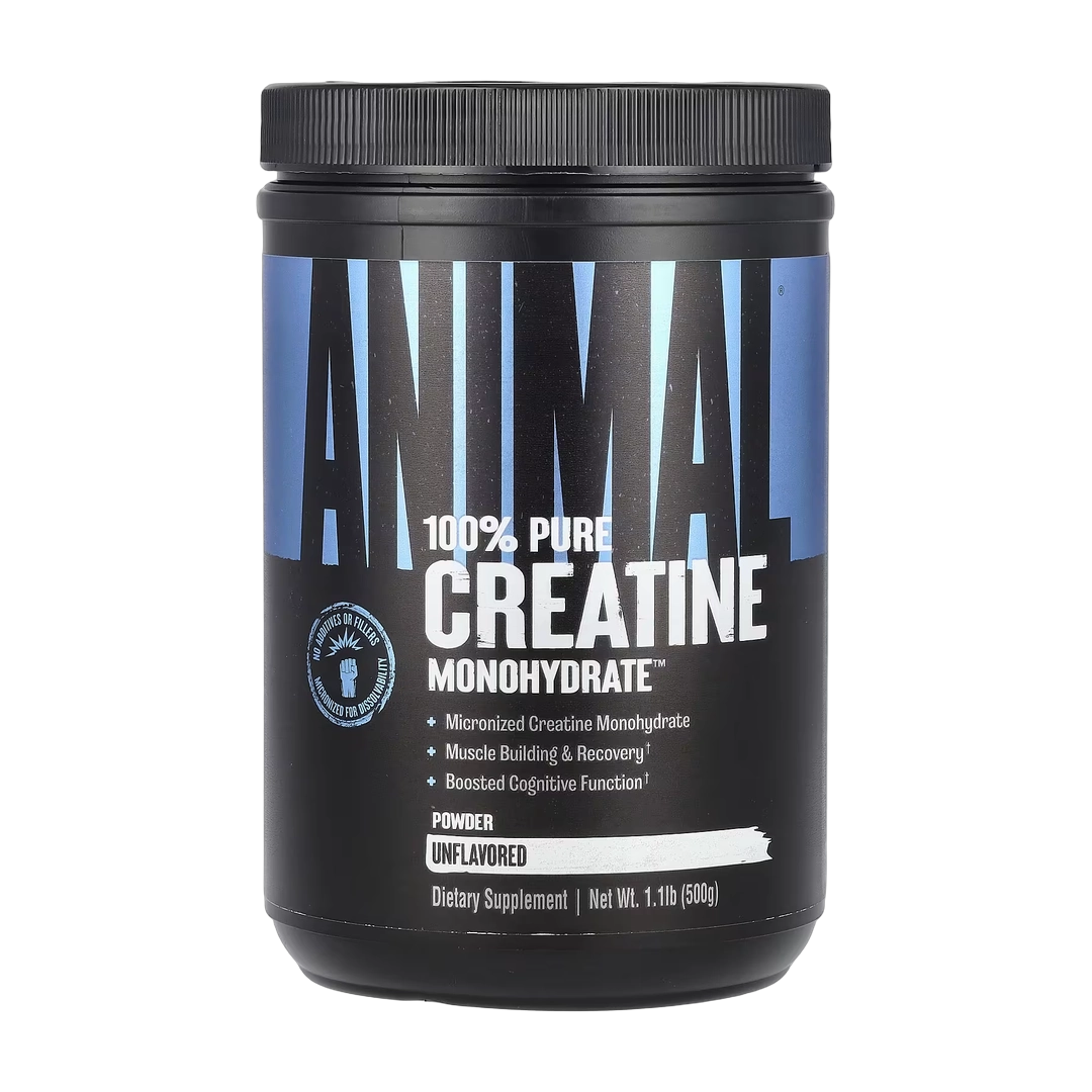 Animal, 100% Pure Creatine Monohydrate™ Powder, Unflavored, 1.1 lb (500 g)