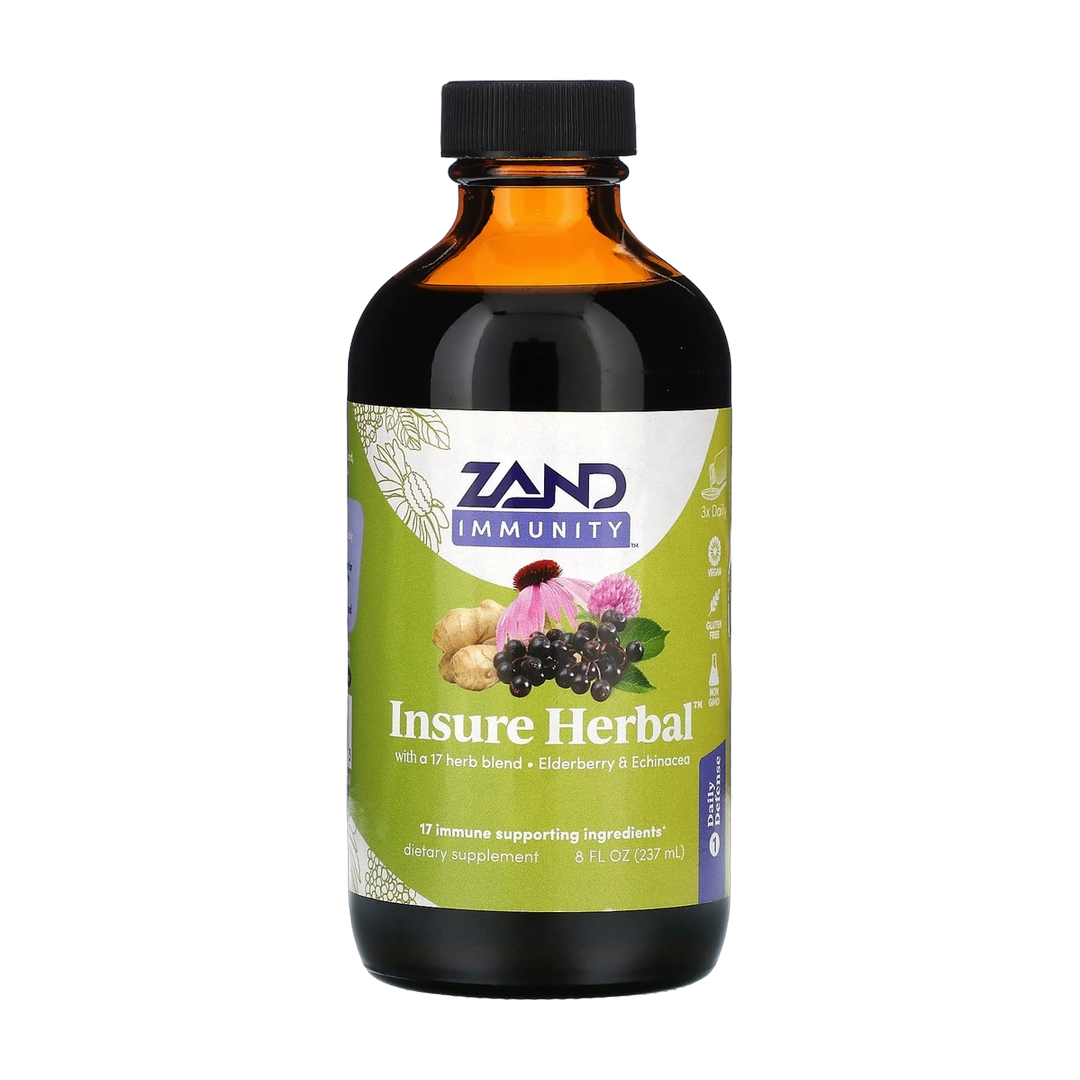 Zand, Immunity, Insure Herbal, 8 fl oz, 237 ml front packaging view
