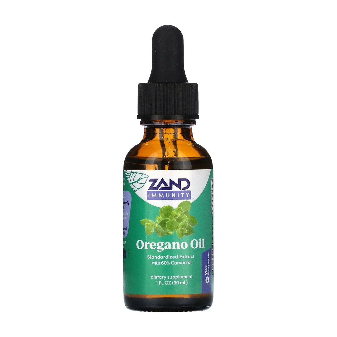 Zand, Immunity, Oregano Oil, 1 fl oz, 30 ml front packaging view
