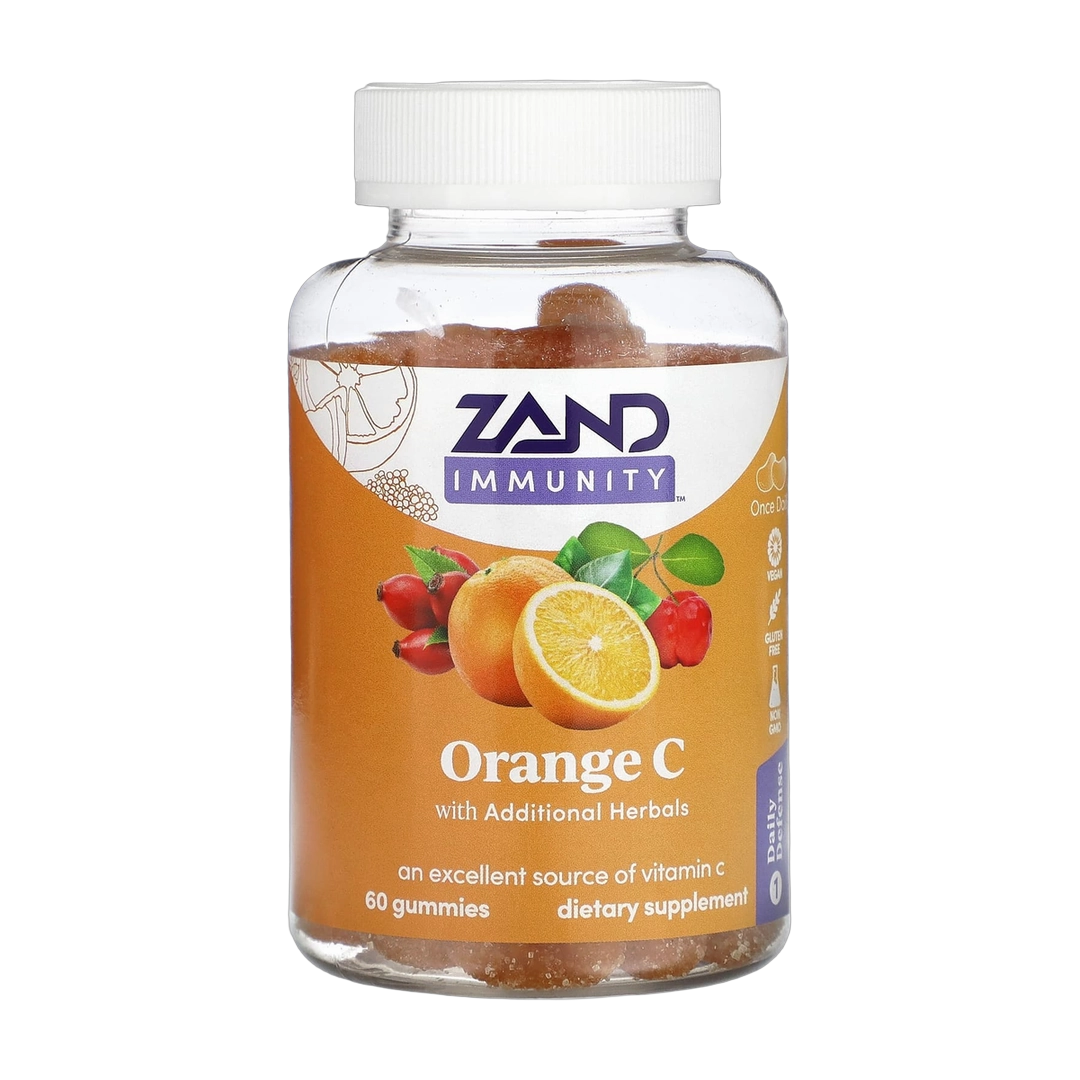 Zand, Immunity, Orange C Gummies, 60 Gummies front packaging view