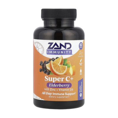 Zand, Immunity, Super C+ Elderberry with Zinc, Vitamin D3, 60 Tablets