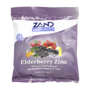 Zand, Immunity, Elderberry Zinc, Natural, 45 Lozenges front packaging view