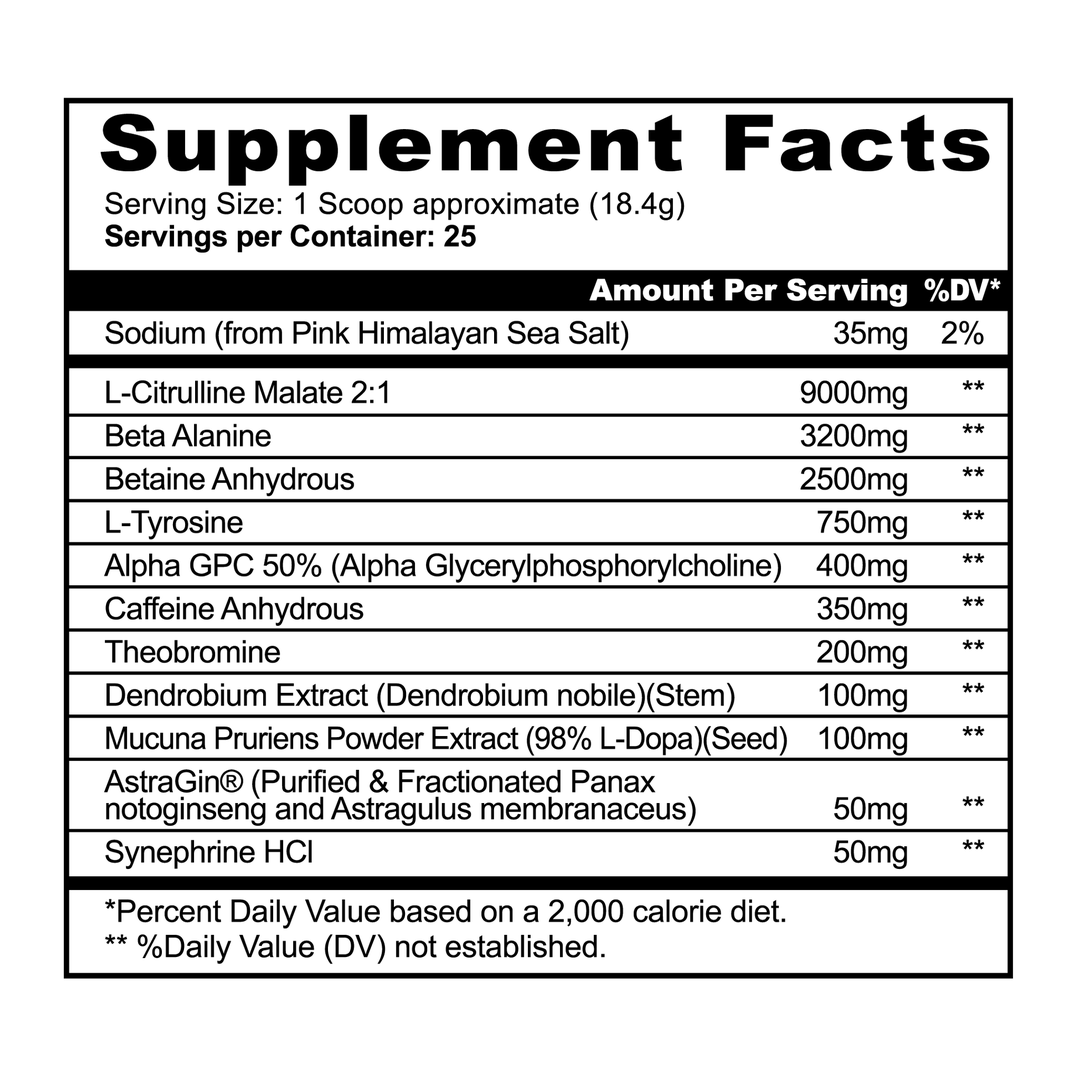 Panda Supplements, Pandamic Pre-Workout, Phoenix (Orange Peach), 25 Servings