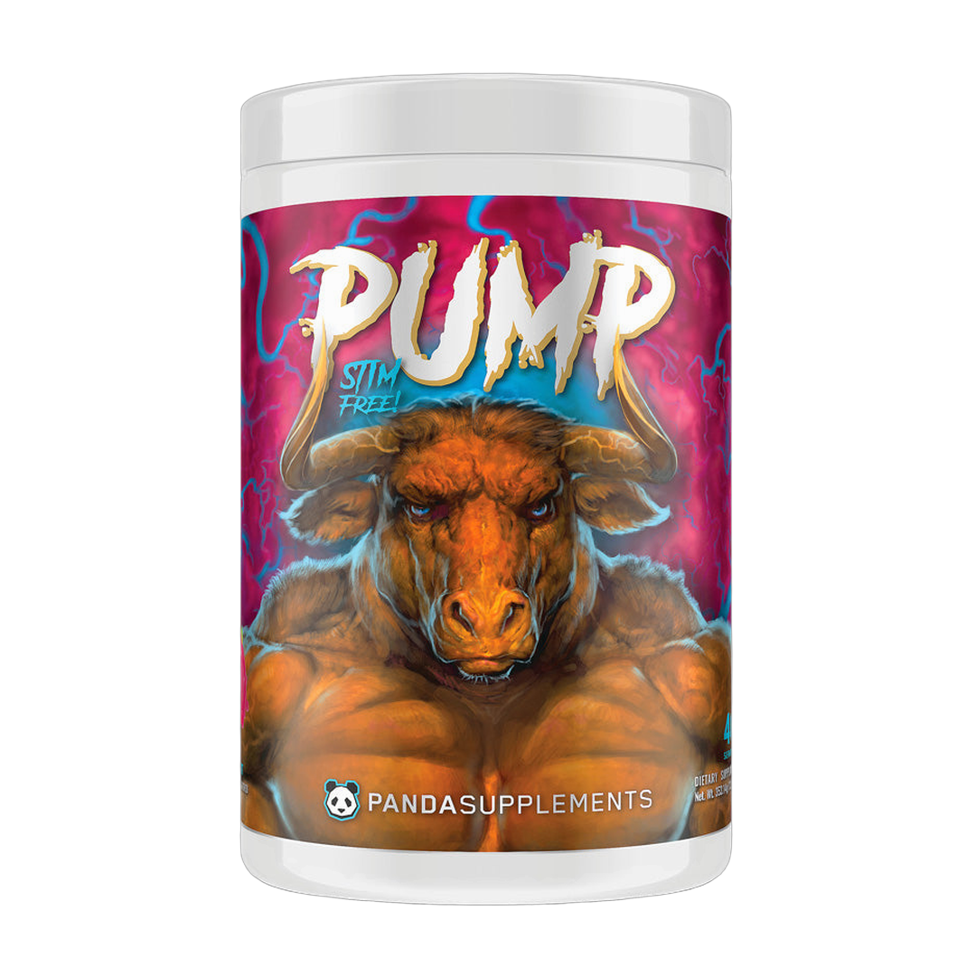 Panda Supplements, Pump Stim-Free Pre-Workout, Rainbow Dragonfruit, 40 Servings